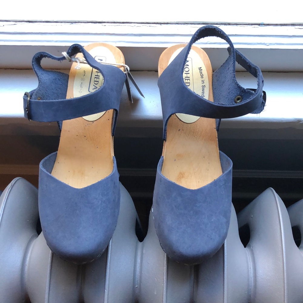 Moheda Dolly Swedish clogs navy blue, size EU 39 (US 8)